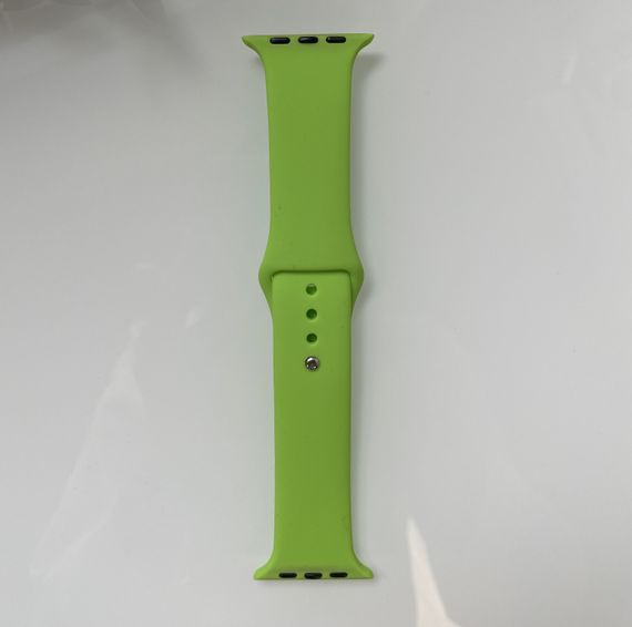 Силіконовий ремінець для розумного годинника Smart Watch 38/40 (Салатовий) | Зображення 5