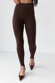 Еластичні лосини зі штрипками - коричневий цвет, M (є розміри)