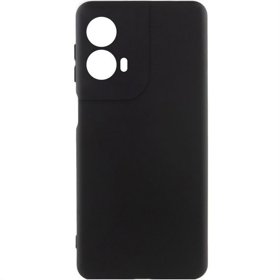 Чехол Silicone Cover Lakshmi Full Camera (AA) для Motorola Moto G85 Черный / Black