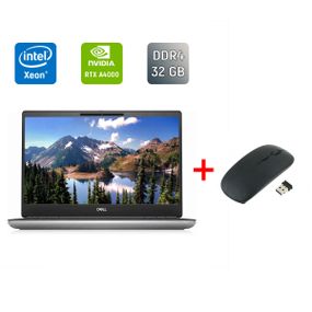 Мобильная рабочая станция Dell Precision 7560 / 15.6" (3840x2160) IPS / Intel Xeon W-11855M (6 (12) ядер по 3.2 - 4.9 GHz) / 32 GB DDR4 / 256 GB SSD / nVidia RTX A4000, 8 GB GDDR6, 256-bit / WebCam / Windows 11 б/у + Подарок Беспроводная мышь / USB