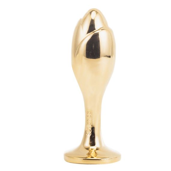 Металева анальна пробка — кролячий хвіст LOCKINK SEVANDA White Bunny-Tail Anal Rose-shape Plug | Зображення 3