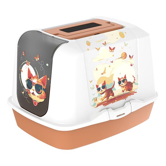 Moderna Trendy Cat Indy & Louise туалет закрыт для кошек, 50 см х 39 см х 37 см