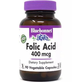 Фолиевая кислота Bluebonnet Nutrition Folic Acid 400 mcg 90 Veg Caps