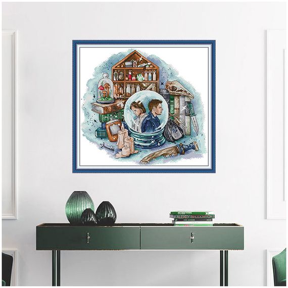 Набір для вишивання за нанесеною на канву схемою "Winchester Character". AIDA 14CT printed 45*42 см | Зображення 9