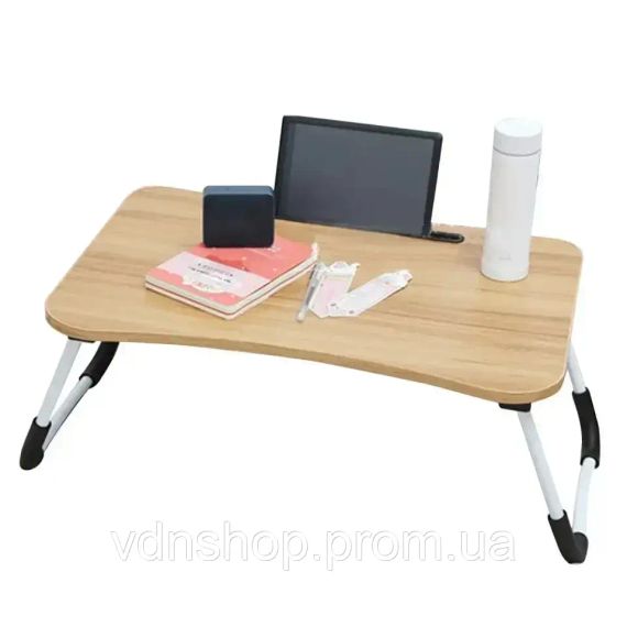 Стіл для ноутбука та планшета M&T Displays складний 60х40х28 матовий під дерево Темне дерево | Зображення 2