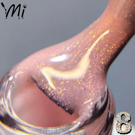 Рідкий полігель Мі OPAL #8 пепельно-рожевий з шимером 8мл | Зображення 1