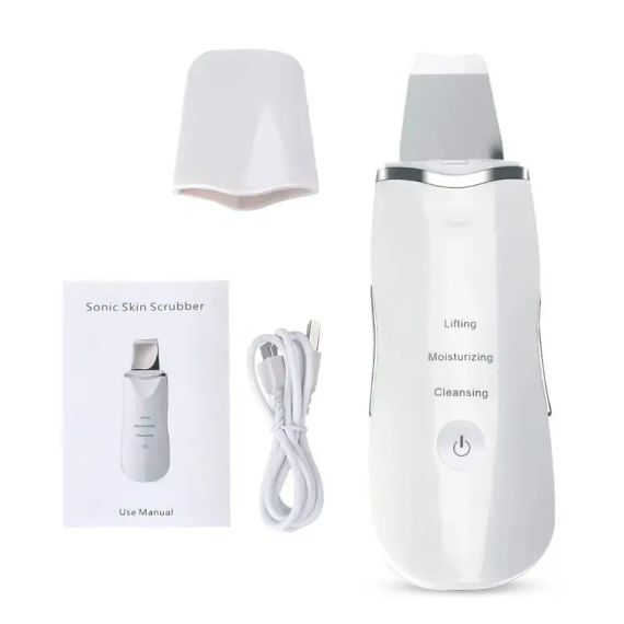 Ультразвуковой скраббер портативный для чистки лица Face Cleaner 8816 / Очиститель поров / Скрабер лифтинг | Зображення 5