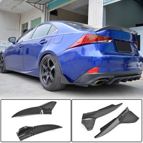 Накладка на задний бампер (для Base/F-Sport 2016-2020, Карбон) для Lexus IS 2013- гг