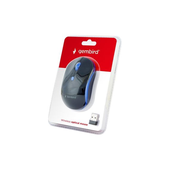 Мишка Gembird MUSW-4B-03-B Black+Blue (MUSW-4B-03-B) | Зображення 2