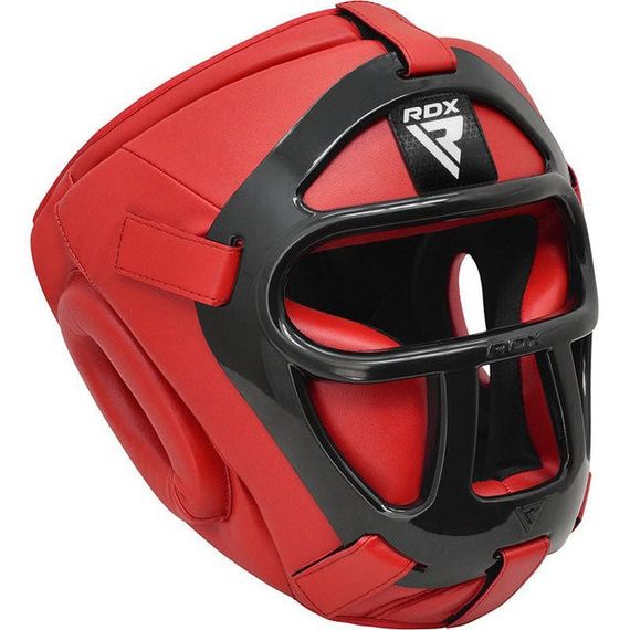 Шлем боксерский RDX T1 Grill Full Red L (капа в комплекте) | Зображення 6
