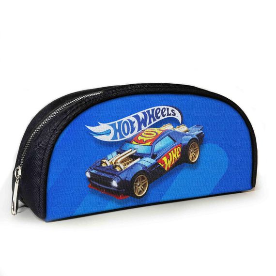 Пенал школьный с принтом Hot Wheels 23х10х8 см детский для мальчика (3959)