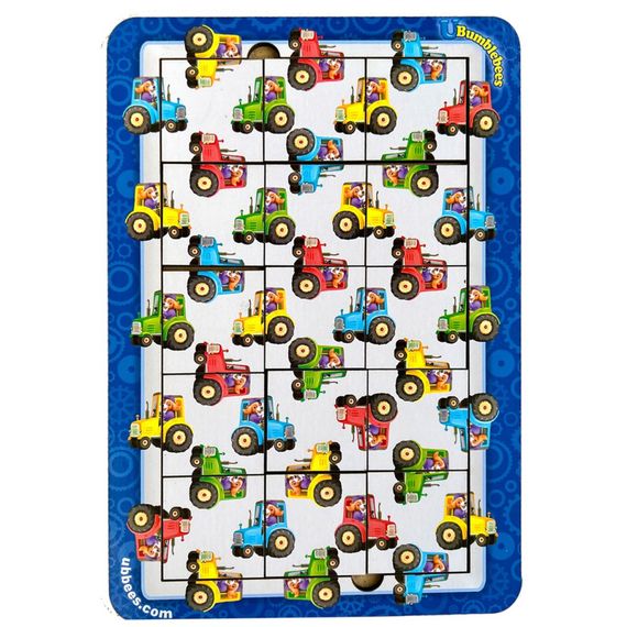 Деревянный пазл Тракторы Ubumblebees (ПСФ127) PSF127 цвет, счет и направления