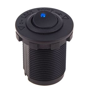 Кнопка врізна в планку 12V 20А BLUE