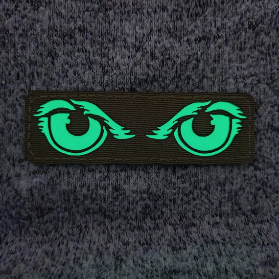 Патч / шеврон Суровые кошачьи глаза Laser Cut койот | Зображення 2