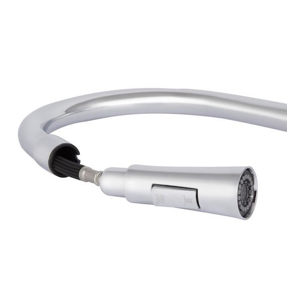 Смеситель для кухни Qtap Vlasta New с выдвижным изливом QTVLA344CRM45646 Chrome | Зображення 5