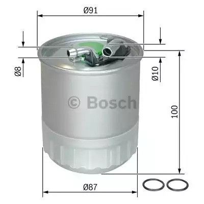 Фільтр паливний JEEP COMMANDER, MERCEDES-BENZ SPRINTER, BOSCH (F026402056) | Зображення 4