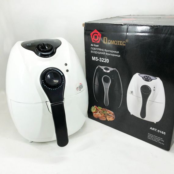 Аерогриль на пару Domotec MS-3220 1300Вт 4.5л, Фритюрниця без олії професійна, Фритюрниця професійна WY-64 | Зображення 3