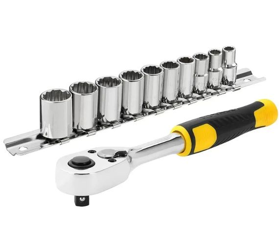 Набір торцевих головок 1/4" Stanley в металевому утримувачі 11 предметів (STMT82666-0)