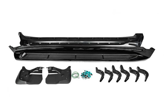 Боковые подножки с LED (дизайн 2015-2020) Белый цвет для Toyota Land Cruiser 200 | Зображення 5