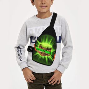 Сумка через плече дитяча Minecraft Кріпер 29х17 см сумка слінг для хлопчика (02089)