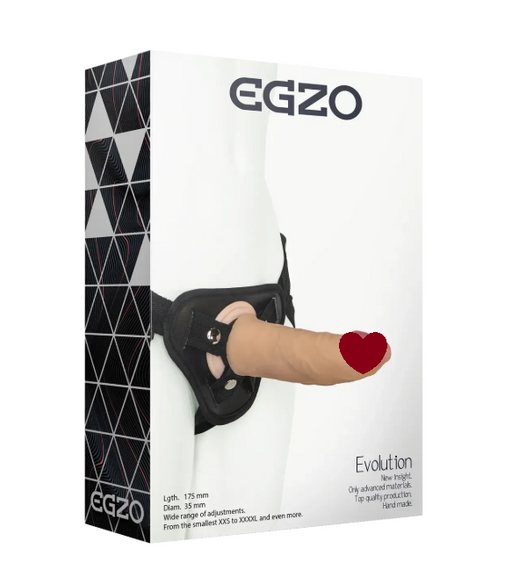 Страпон жіночий EGZO Evolution STR003 (17,5 см х 3,5 см) Sex Aura