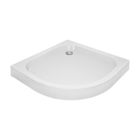 Душевой поддон Kapielka ST90x90x14 низкий, полукруглый, диаметр слива 52 мм Lidz
