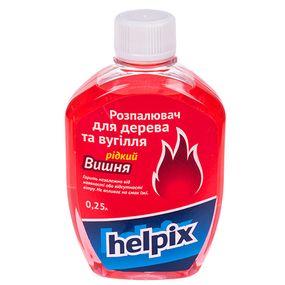 Розпалювач для дерева та вугілля HELPIX 250 мл (рідкий) ВИШНЯ