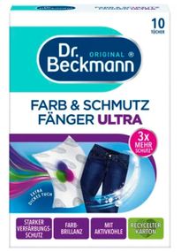 Абсорбувальні серветки для прання линяючих речей Dr.Beckmann Farb&Schmutz Fänger Ultra 10 шт