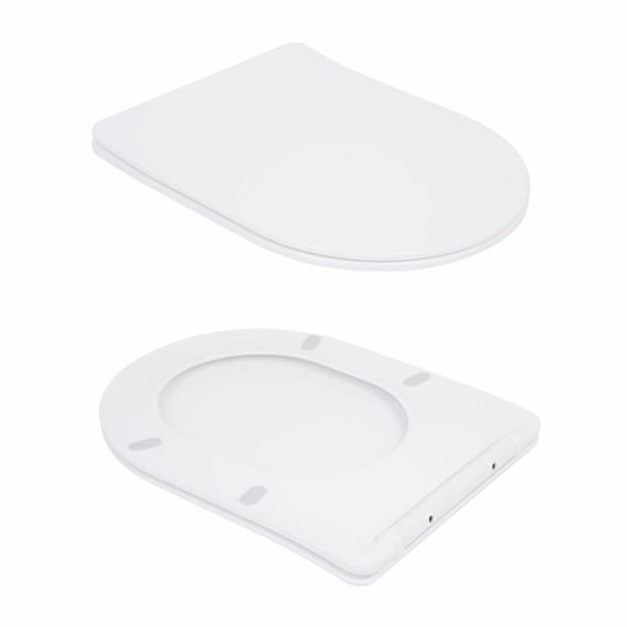 Унітаз підвісний Qtap Robin Ultra Quiet безобідковий з сідінням Soft-close 520x365x365 мм WHITE | Зображення 8