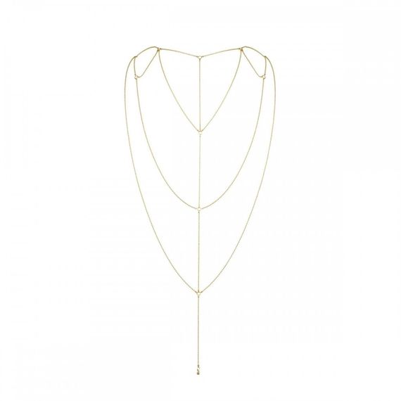 Ланцюжок для спини Bijoux Indiscrets Magnifique Back and Cleavage Chain -Silver, прикраса для тіла | Зображення 2
