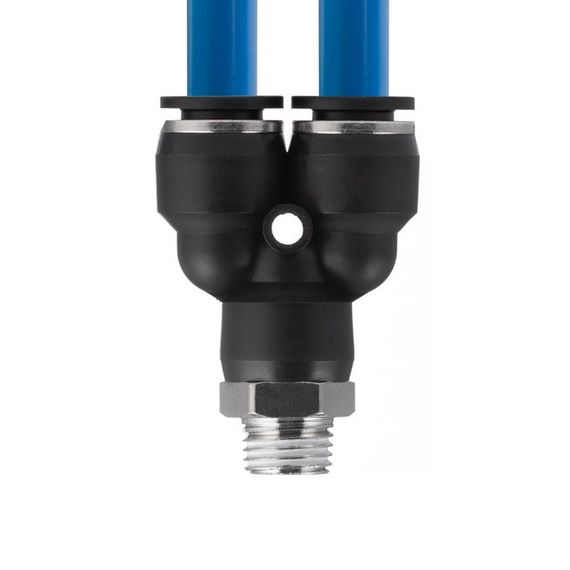 Цангове з'єднання Y-подібне для поліуретанових та ін. шлангів 10*10 мм, 1/4" зовн. різьба INTERTOOL PT-2378 | Зображення 3