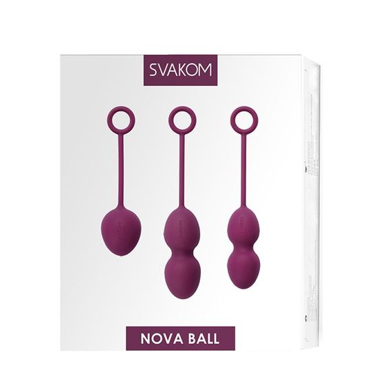 Набір вагінальних кульок зі зміщеним центром ваги Svakom Nova Violet | Зображення 5