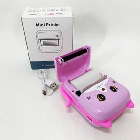 Портативний дитячий термопринтер з Bluetooth A8 Cat міні принтер для телефону Pink SV-41