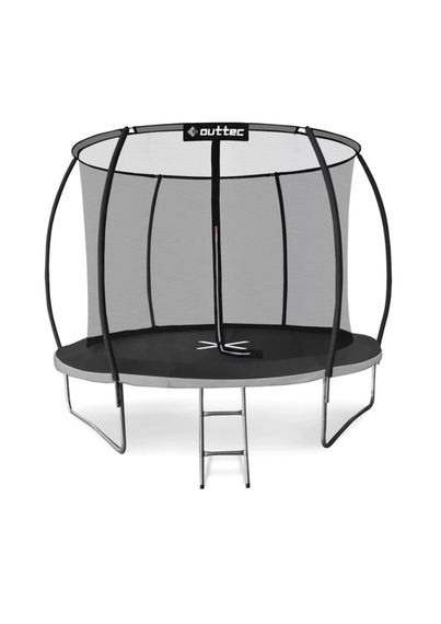 Батут Outtec Premium 10ft (312см) чорно-сірий з внутрішньою сіткою