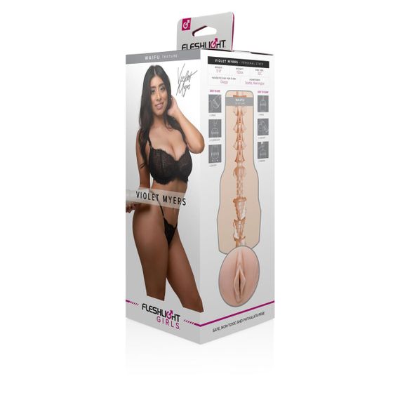 Мастурбатор Fleshlight Girls: Violet Myers - Waifu, со слепка вагины, очень нежный | Зображення 5