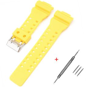 Ремінець для Casio G-Shock GA-100/110 Yellow SI