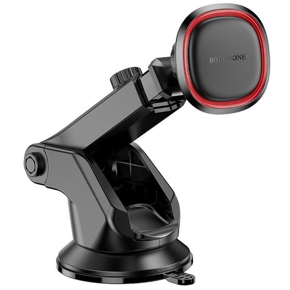 Автотримач Borofone BH125 Roman magnetic (center console) Black / Red | Зображення 3