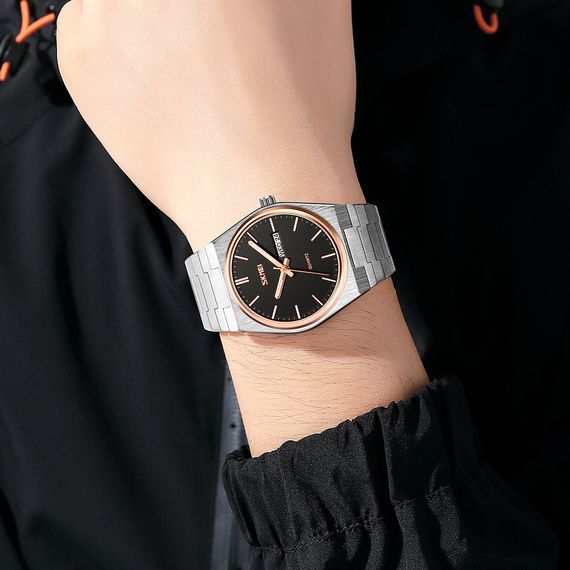 Skmei 9288SIRGBK Silver-Rose Gold-Black | Зображення 2
