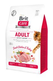 Корм Brit Care Cat Grain Free Adult Activity Support сухой беззерновой для взрослых котов живущих на улице 0.4 кг
