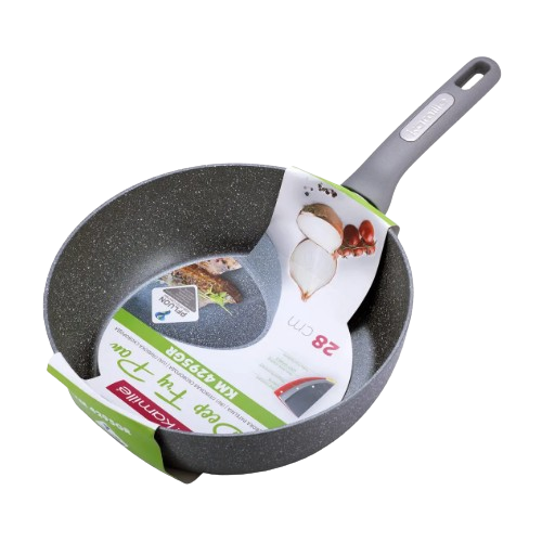 Сковорідка-сотейник d28*7,5cм литий алюміній а/п Granite 4295GR KAMILLE | Зображення 4