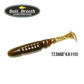 Силиконовая приманка, Съедобный силикон Bait Breath T.T.Shad 4,8" (5 шт) (106 BYS 　Watermelon/Seed)