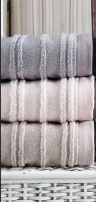 Полотенца Pupilla Cevher acik 50х90см Махра Микрокоттон набор 3шт