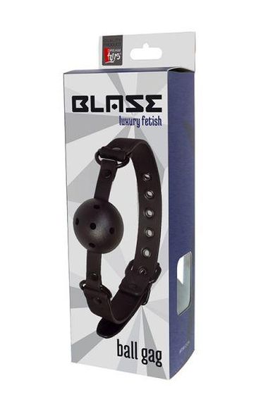 Кляп BLAZE BALL GAG WITH PAINTING EDGE BLACK sexstyle | Зображення 1