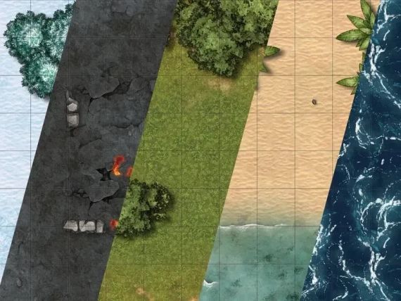 Поля для бою для настільних рольових ігор - 16 шт (Variety Battle Mats) | Зображення 2