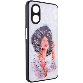 TPU+PC чохол Prisma Ladies для Oppo A98 Girl in a hat, TPU+PC