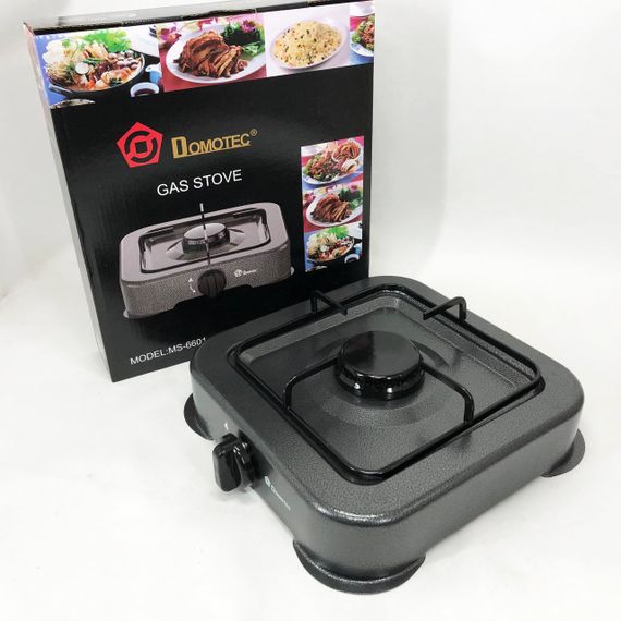 Газова плита DOMOTEC MS-6601 на 1 конфорку. Колір: сірий JS-24 | Зображення 2