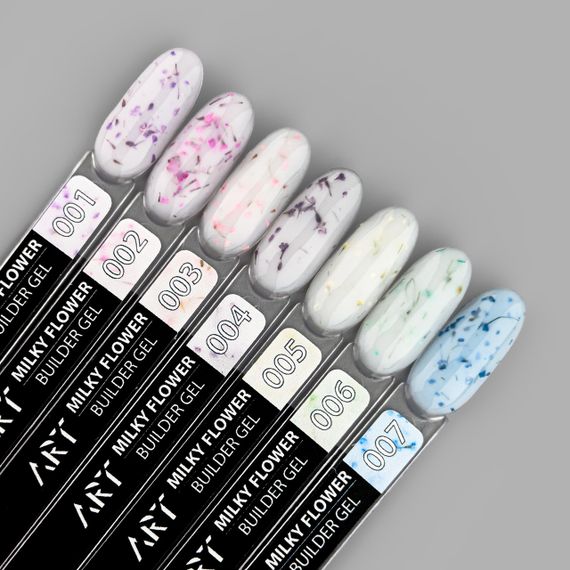 Гель для наращивания ногтей ART Builder Gel Milky Flower №06 15мл | Зображення 4