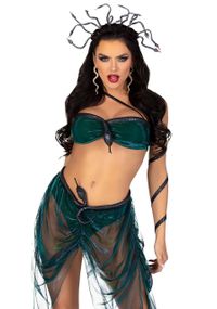Эротический костюм Медузы Горгоны Leg Avenue Medusa Costume M, топ, юбка, нарукавники, украшения Sex Aura