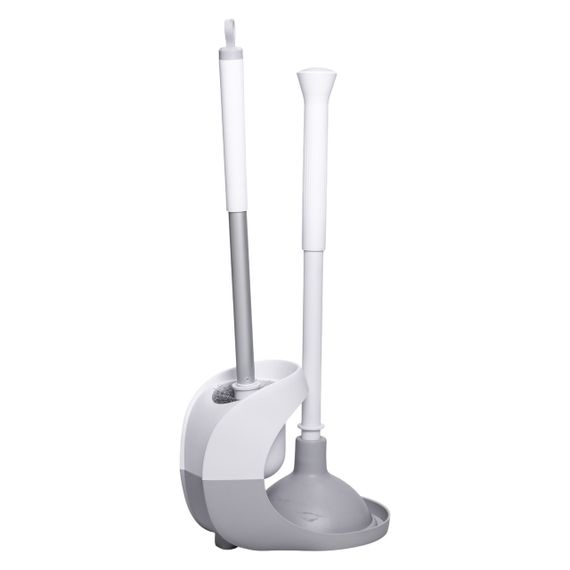 Набір для чищення унітазу: йоржик для чищення туалету з підставкою та вантузом 50 (см) щітка для унітазу HP-35015-28 | Зображення 4