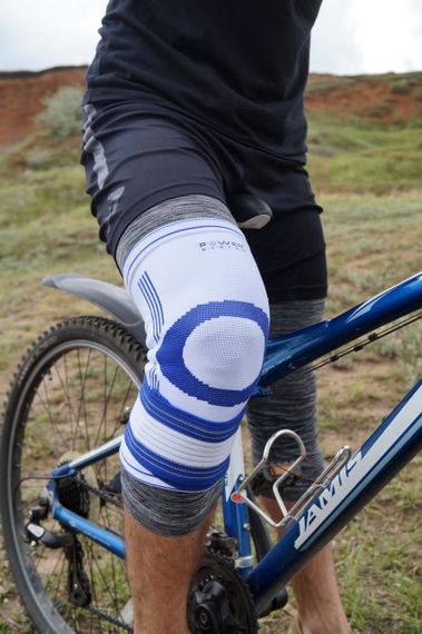 Наколінник Power System PS-6008 Knee Support Pro Blue/White (1шт.) S/M | Зображення 9